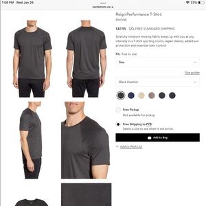 Men’s Rhone t-shirt. Nwot